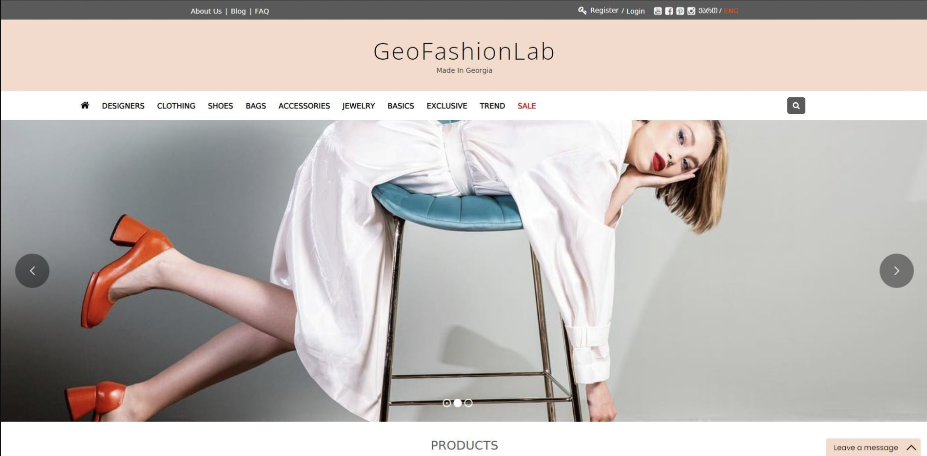 Modern E-commerce platform — screenshot